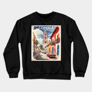 Comala Colima Mexico Vintage Tourism Travel Crewneck Sweatshirt